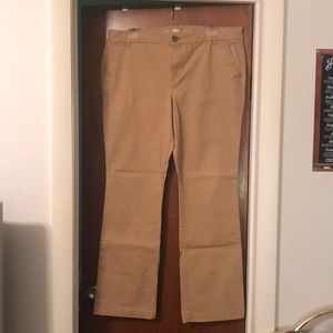 Khaki Bootcut Chinos